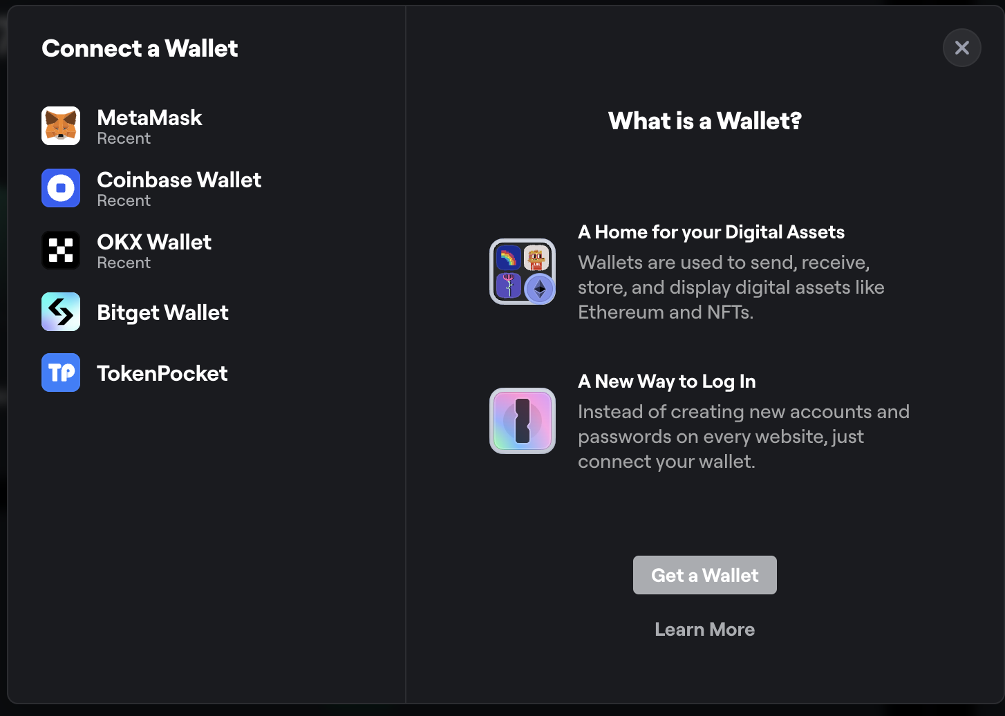 Connect a Wallet